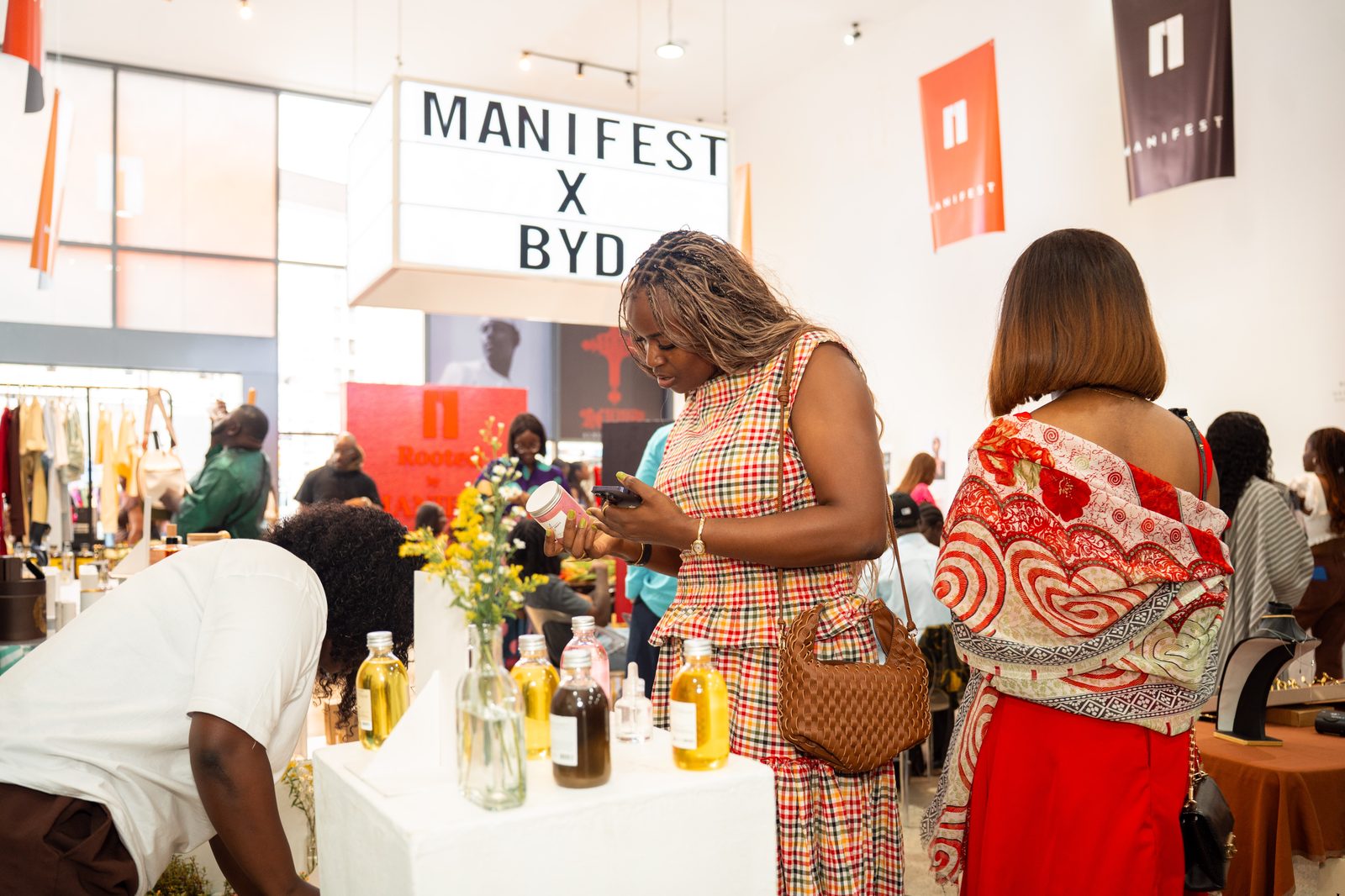 Rooted pop-up — shopping the brands